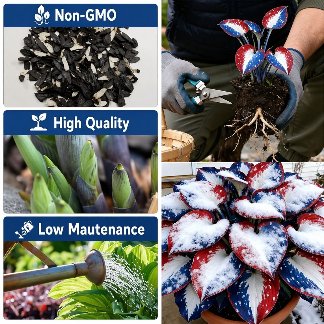 🎉Last Day Sale Off 40%🎉Celebrate America's 250th 🌱Premium Shade-Loving Hosta Seeds